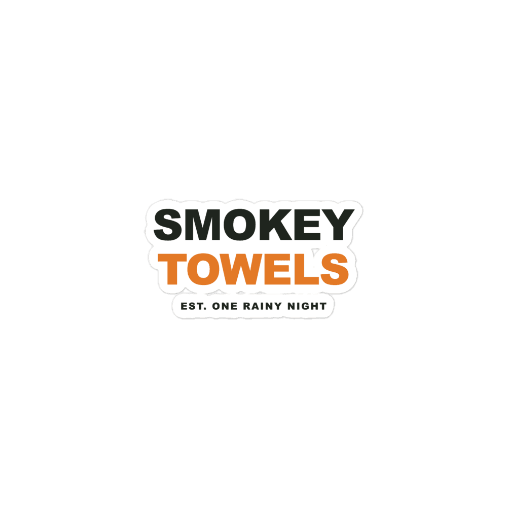 Smokey Towels Sticker in White — default / default