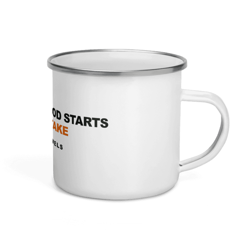 Smokey Towels Enamel Camp Mug